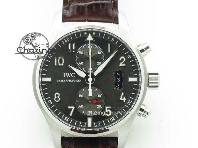 MIROTIME 0415 Stylish Portofino IW459402 RG MKS 1:1 Best Edition White Dial on Brown Leather Strap Miyota 7084